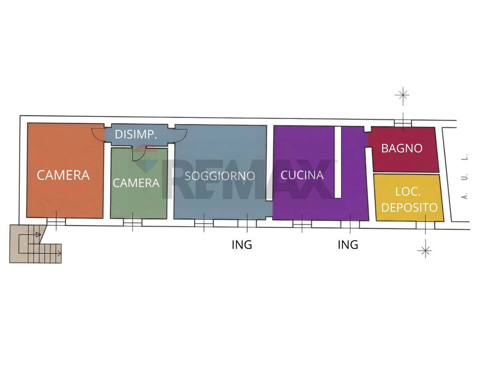 Pianta 2D - Three-room apartment Frazione Fornaci
 
86, Fagnano Olona - floor plans 1