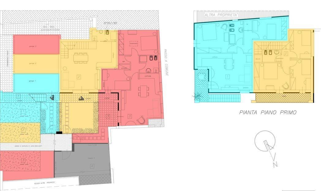 Foto 12 - Three-room apartment via fratelli kennedy
 
1, Cascina - floor plans 1