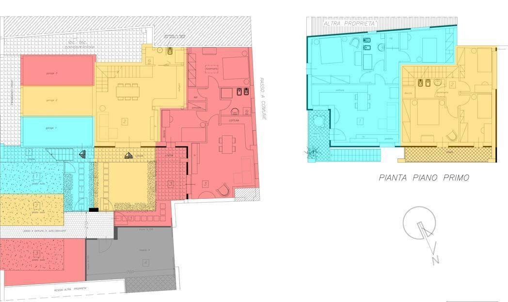 Foto 16 - Independent house via di lupo parra
 
1, Cascina - floor plans 1