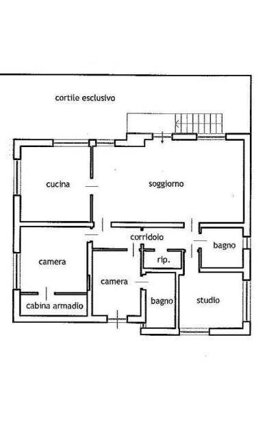 Appartamento via Andrea Corsini, Pino Torinese - planimetria 1