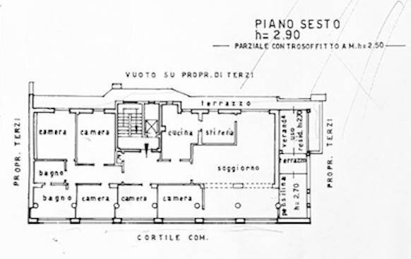 Attic via Giovanni Masera, 10, Milano - floor plans 1