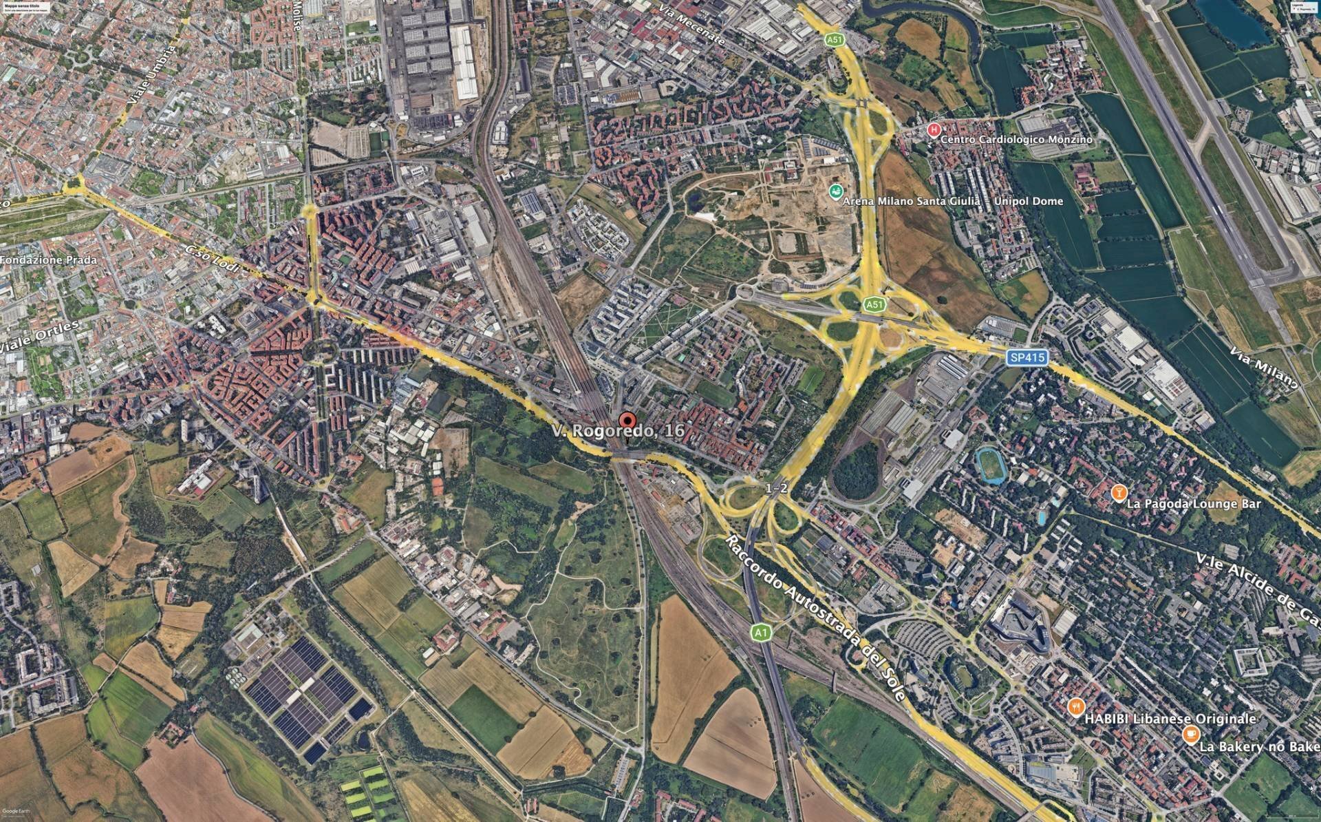 Posizione della mappa - Terreno edificabile Via Rogoredo
16, Milano - foto 2