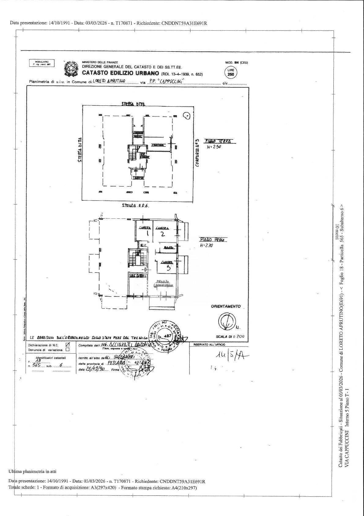 Foto 24 - Quadrilocale Via Luigia Chiola, Loreto Aprutino - planimetria 1