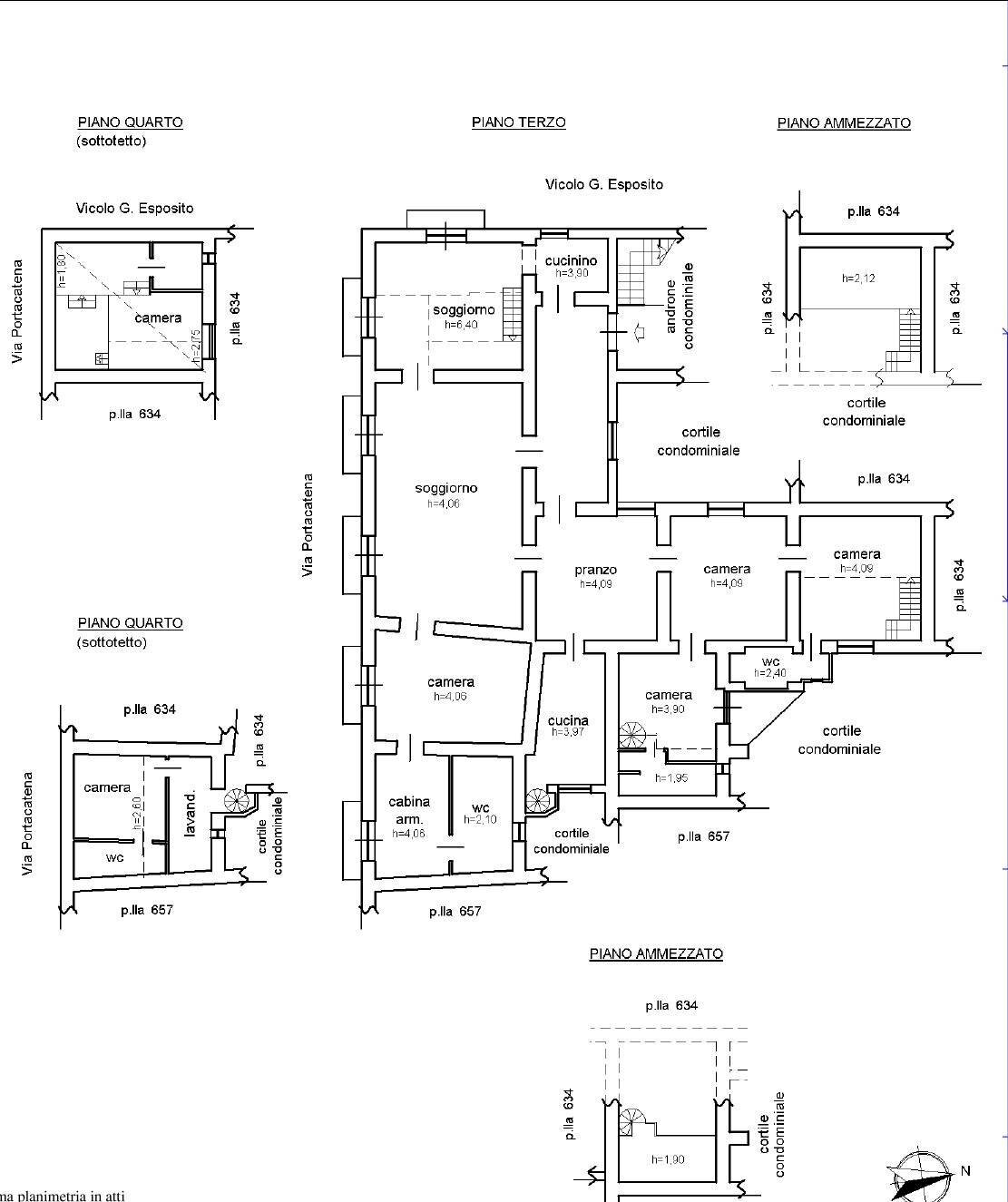Foto 39 - Appartamento Via Portacatena
 
24, Salerno - planimetria 1