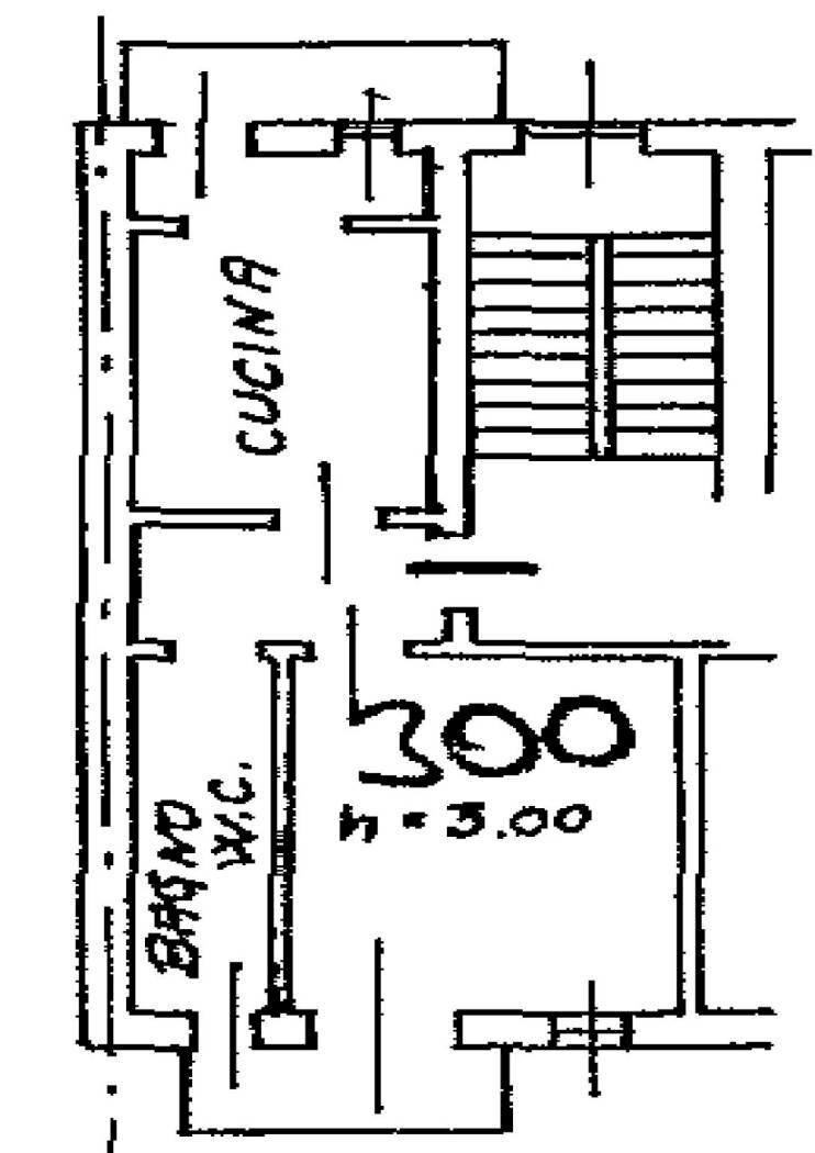 Bilocale via San Marino, 89/12, Torino (zona Santa Rita) - planimetria 1