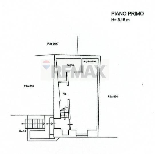 Pianta 2D - Casa indipendente VICO MOROLA
 
44, Trani - planimetria 1