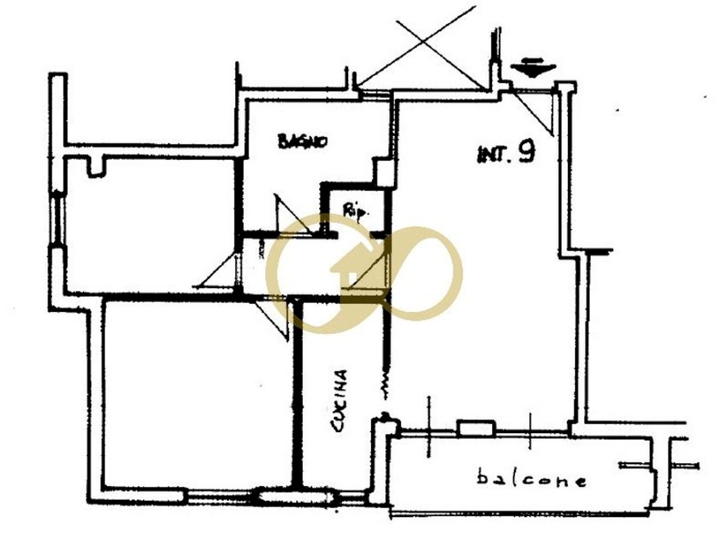 planimetria - Four-room apartment Brodolini, Tolentino - floor plans 1