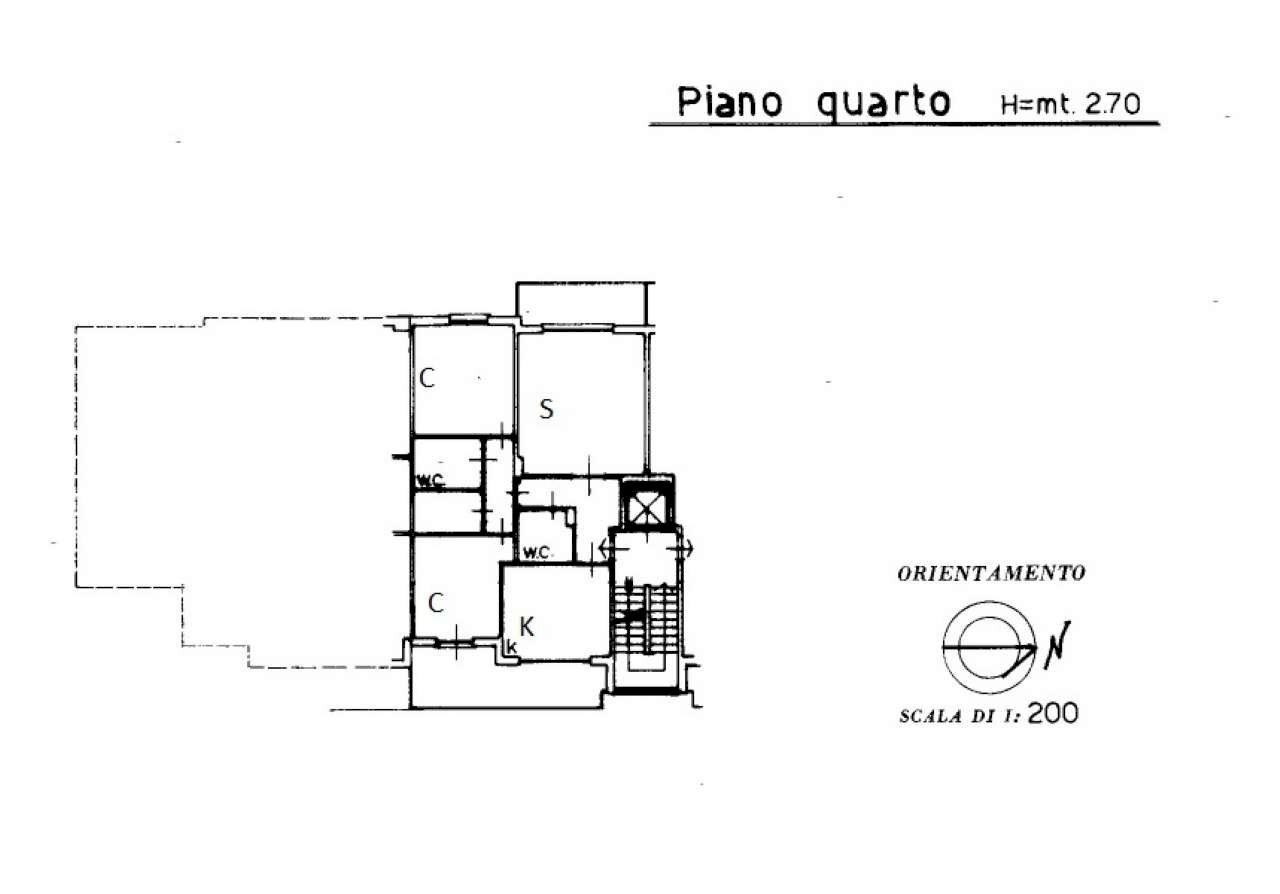 Planimetria  - Four-room apartment VIA LARCO, Santa Margherita Ligure - floor plans 1