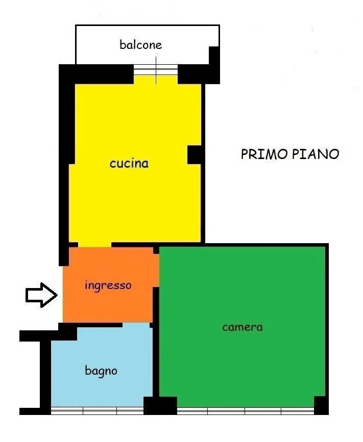 Bilocale largo Argentera, Borgo San Dalmazzo - planimetria 1