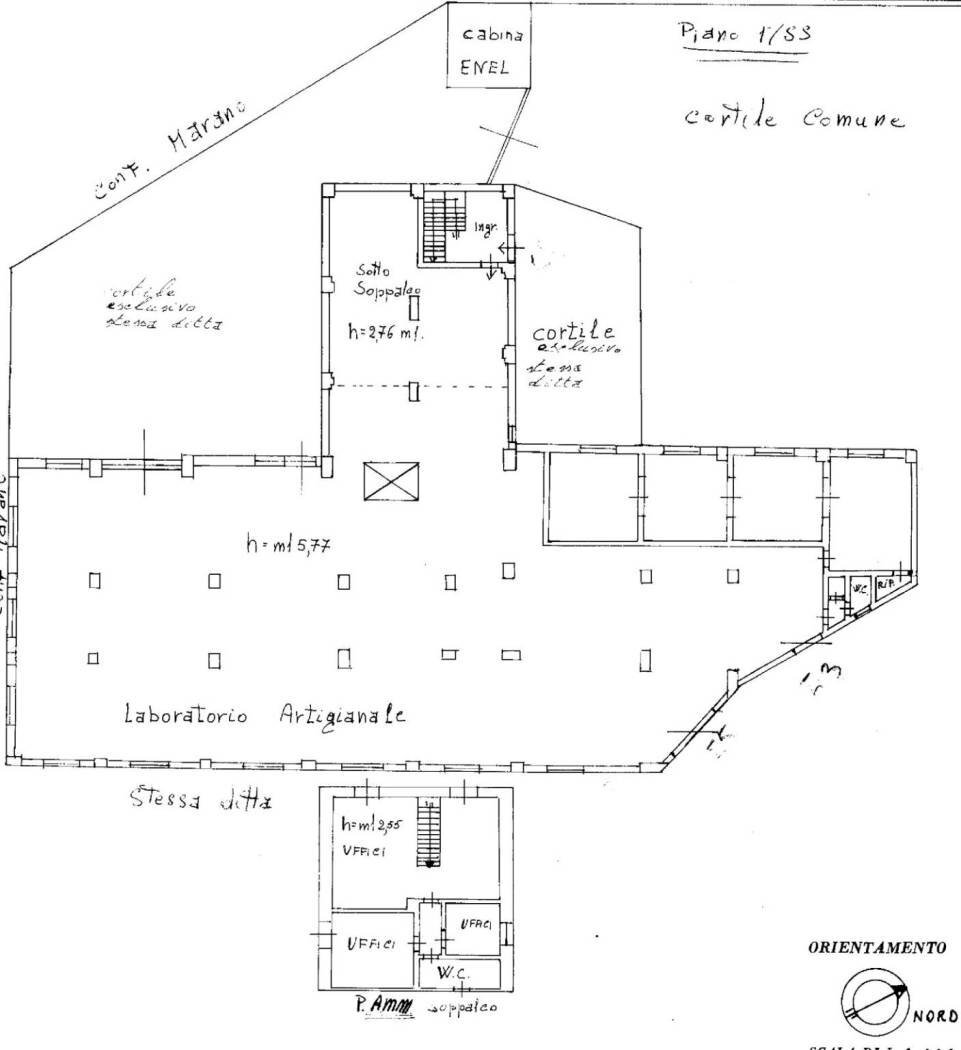 Warehouse via Luigi Galvani, Acireale - floor plans 1