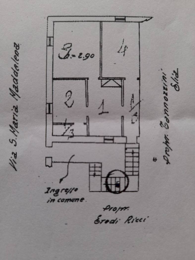 Four-room apartment via Santa Maria Maddalena 16 acquapendente, Acquapendente - floor plans 1