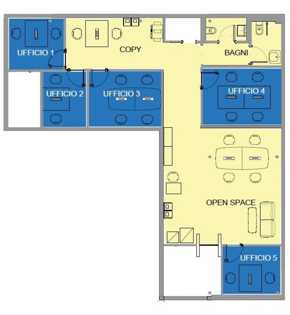 Office via Giuseppe Fascetti, 1, Lodi - floor plans 1