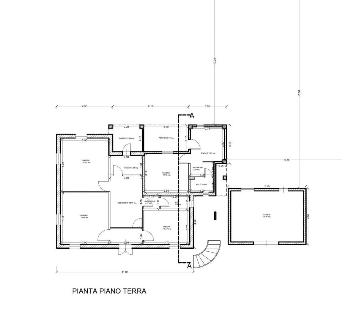 Casa indipendente via Alcide de Gasperi, 10, Tortoreto - planimetria 1