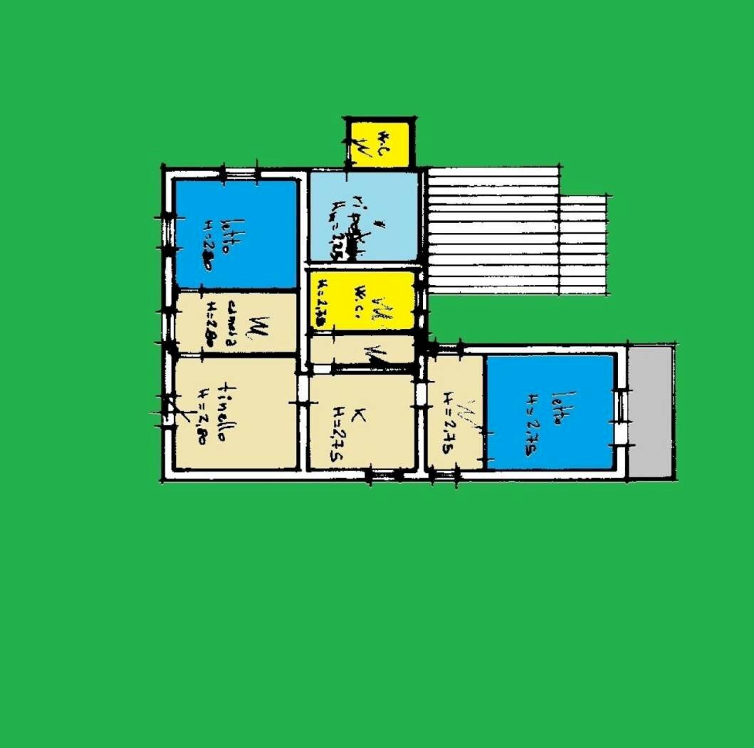 Villa contrada Montupoli Foro, Miglianico - planimetria 1