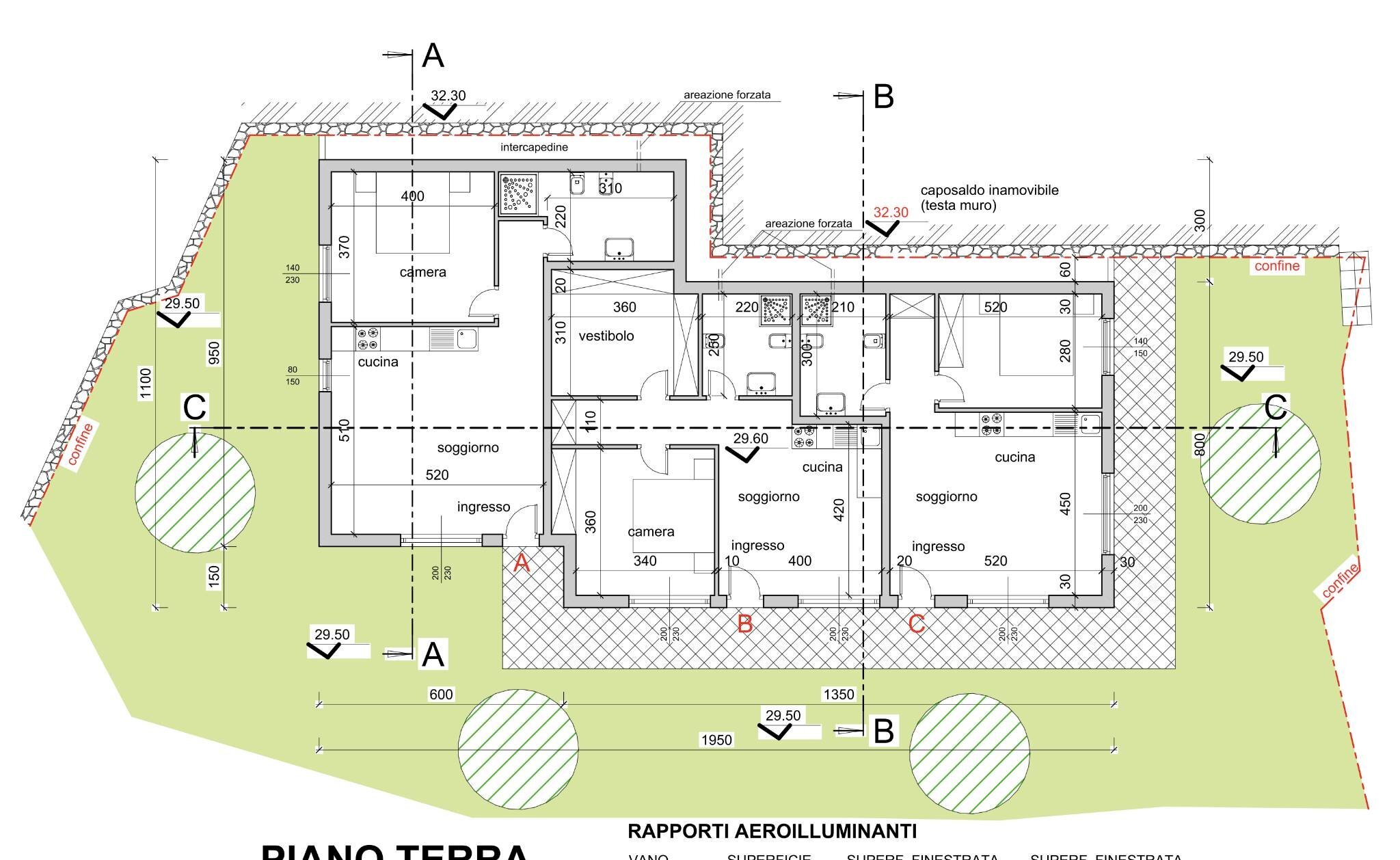 Terreno edificabile via Panizzi, Sanremo - planimetria 1