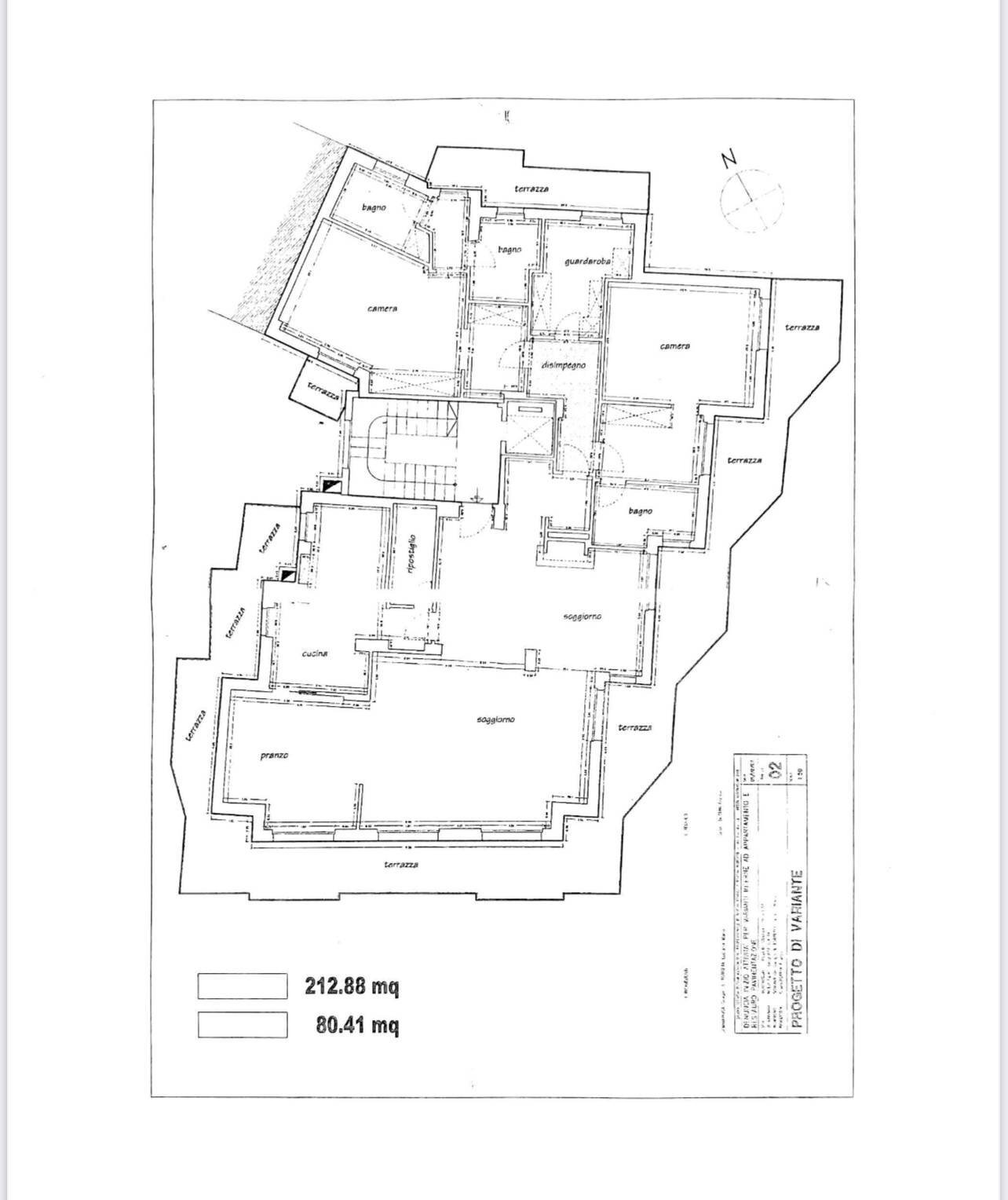 Attico Passeggiata Guglielmo Oberdan, 1E, Ventimiglia - planimetria 1