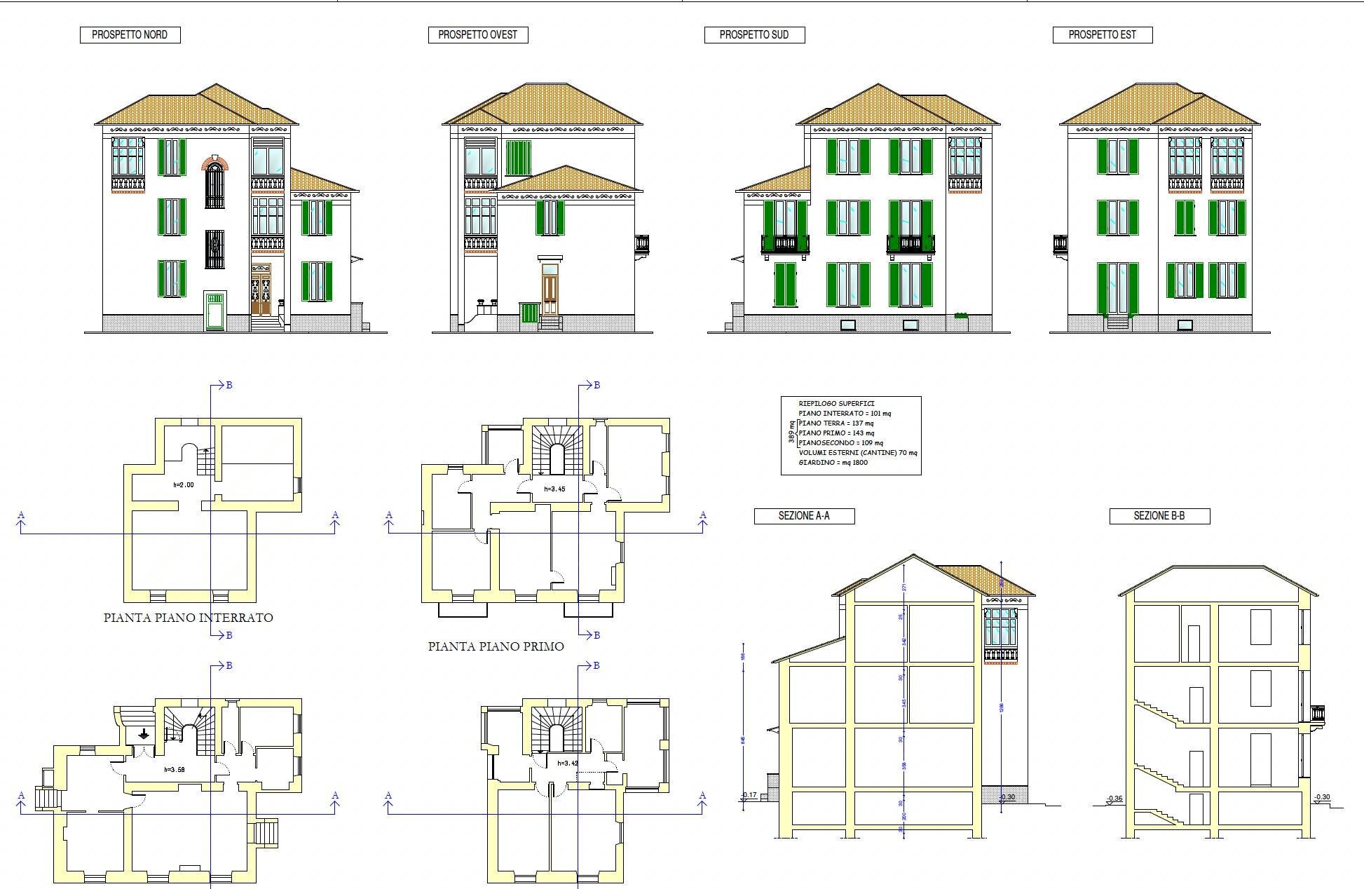 Villa Ventimiglia - planimetria 1