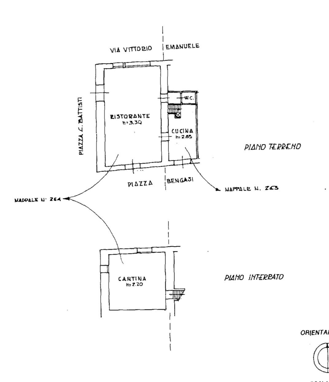 Restaurant Lungomare Argentina, Bordighera - floor plans 1