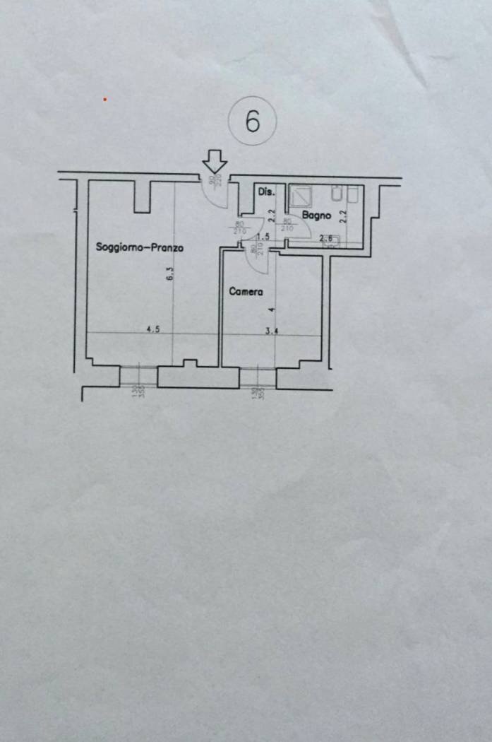Two-room apartment corso Regina Margherita, 78, Ospedaletti - floor plans 1