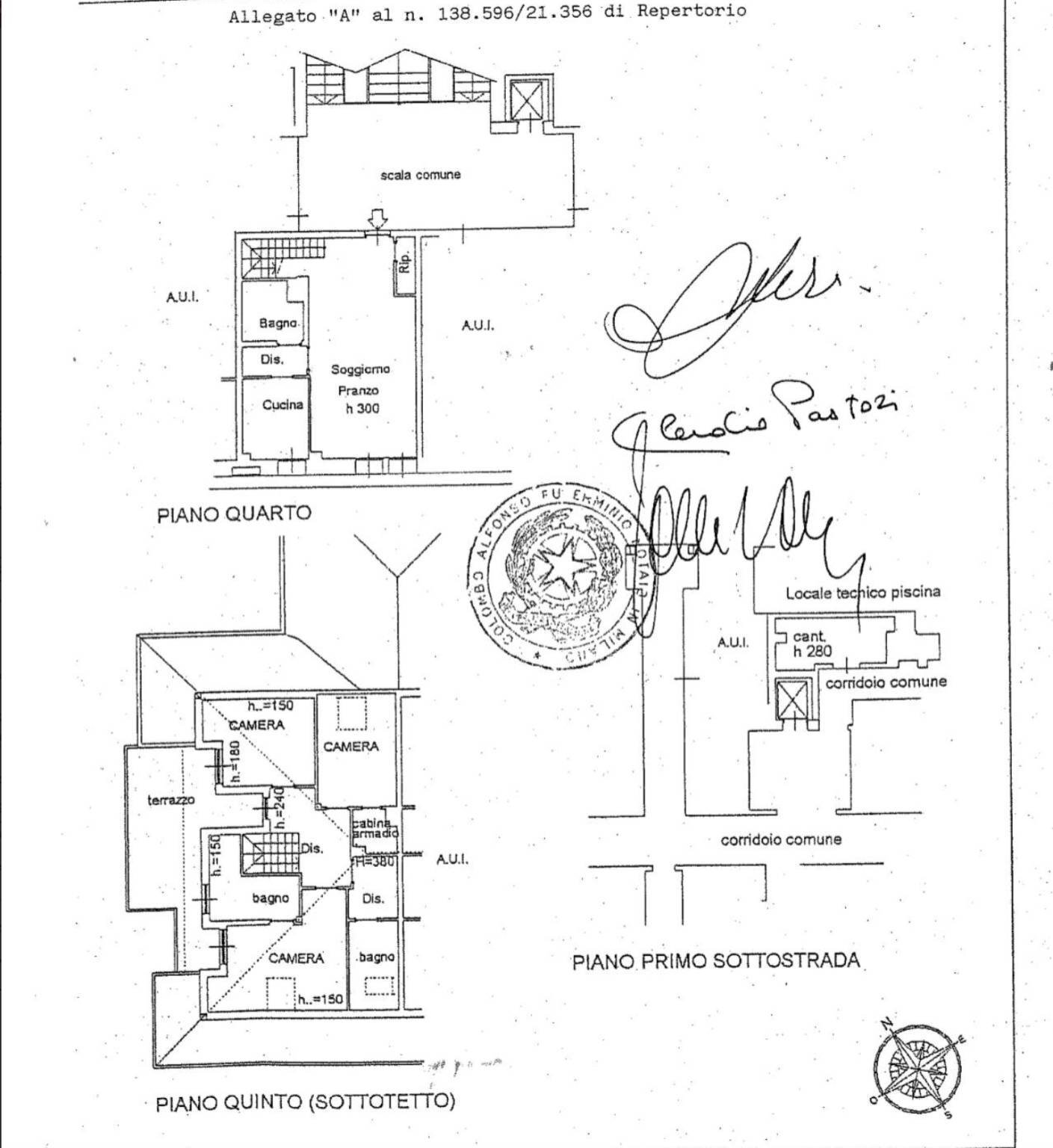 Four-room apartment via Camillo Benso di Cavour, 46, Ospedaletti - floor plans 1