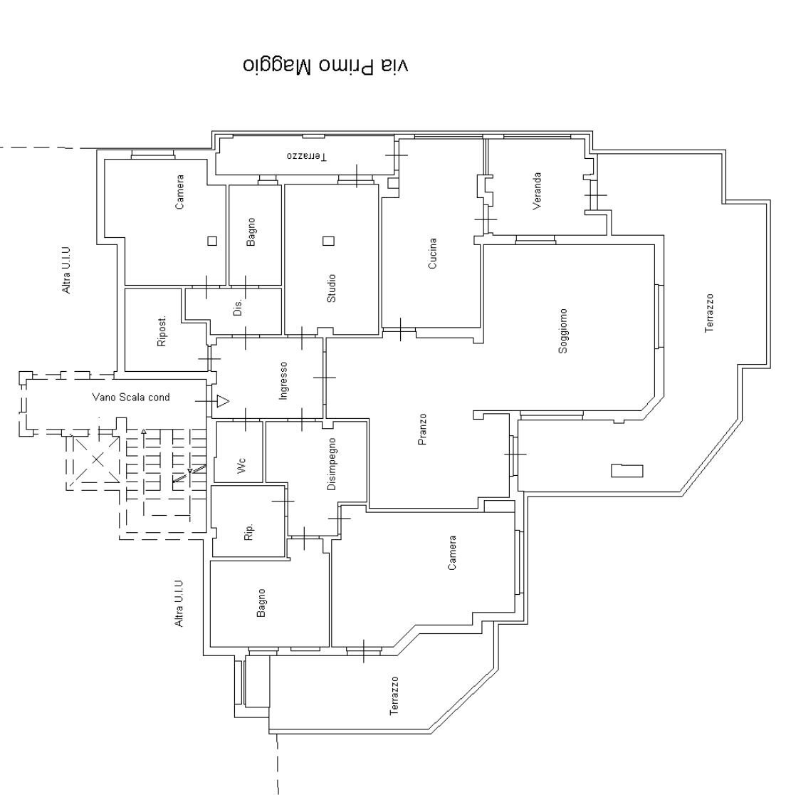 Appartamento via Cristoforo Colombo, 48, Vallecrosia - planimetria 1