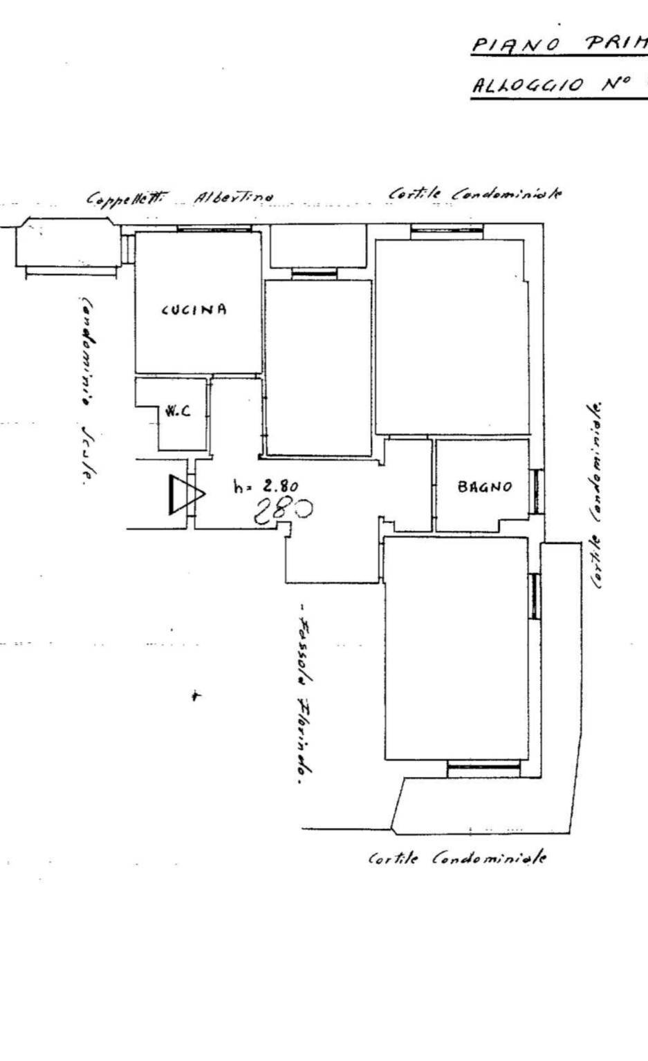Trilocale via Padre Semeria, 85, Sanremo - planimetria 1