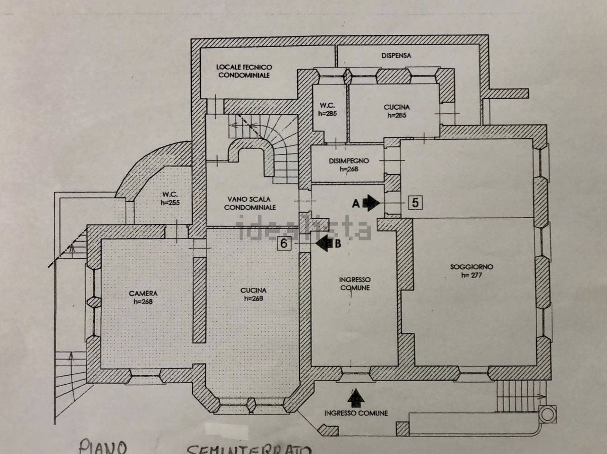 Villa via Roma, 10, Amelia - floor plans 1