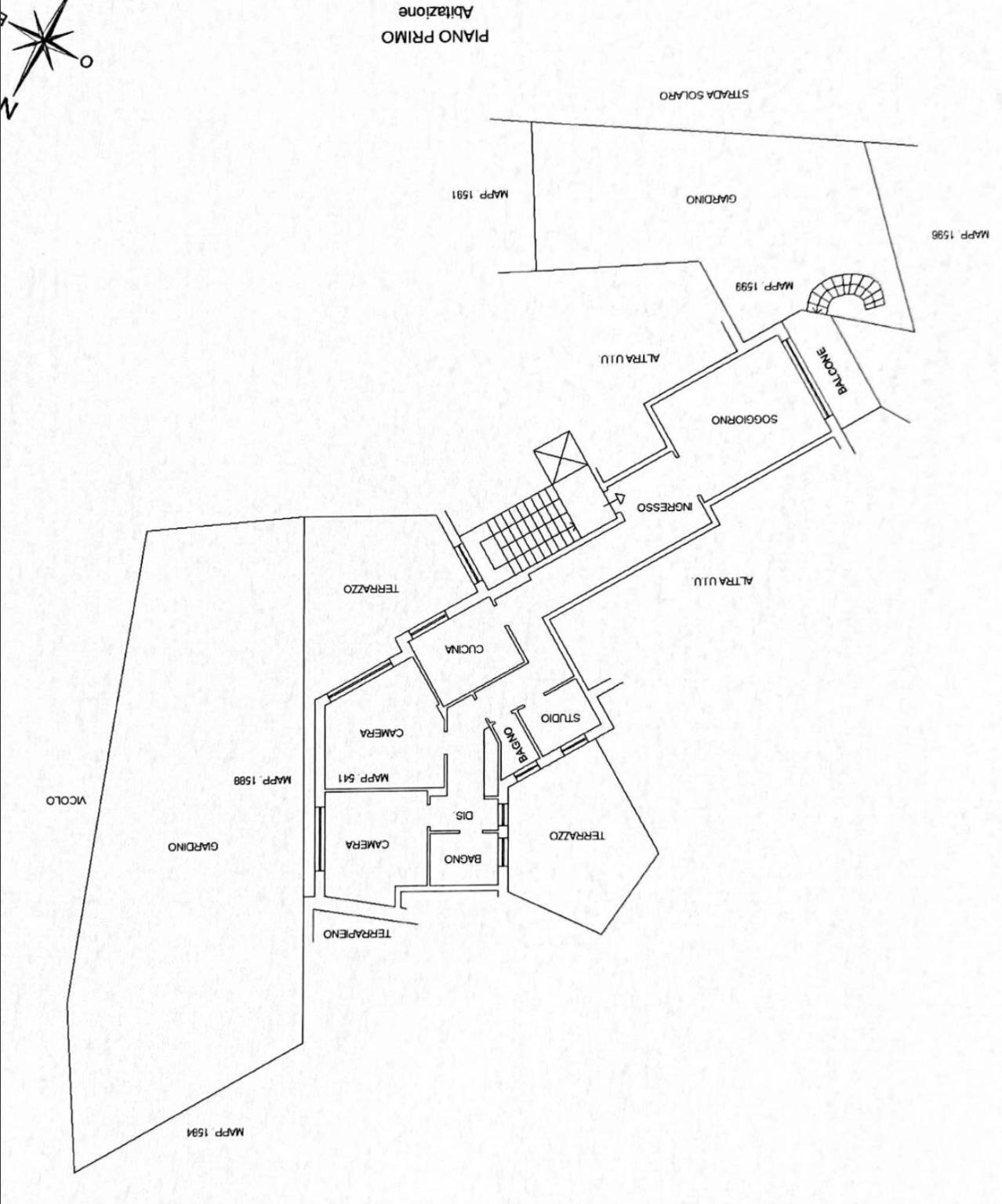 Four-room apartment strada Solaro, 14, Sanremo - floor plans 1