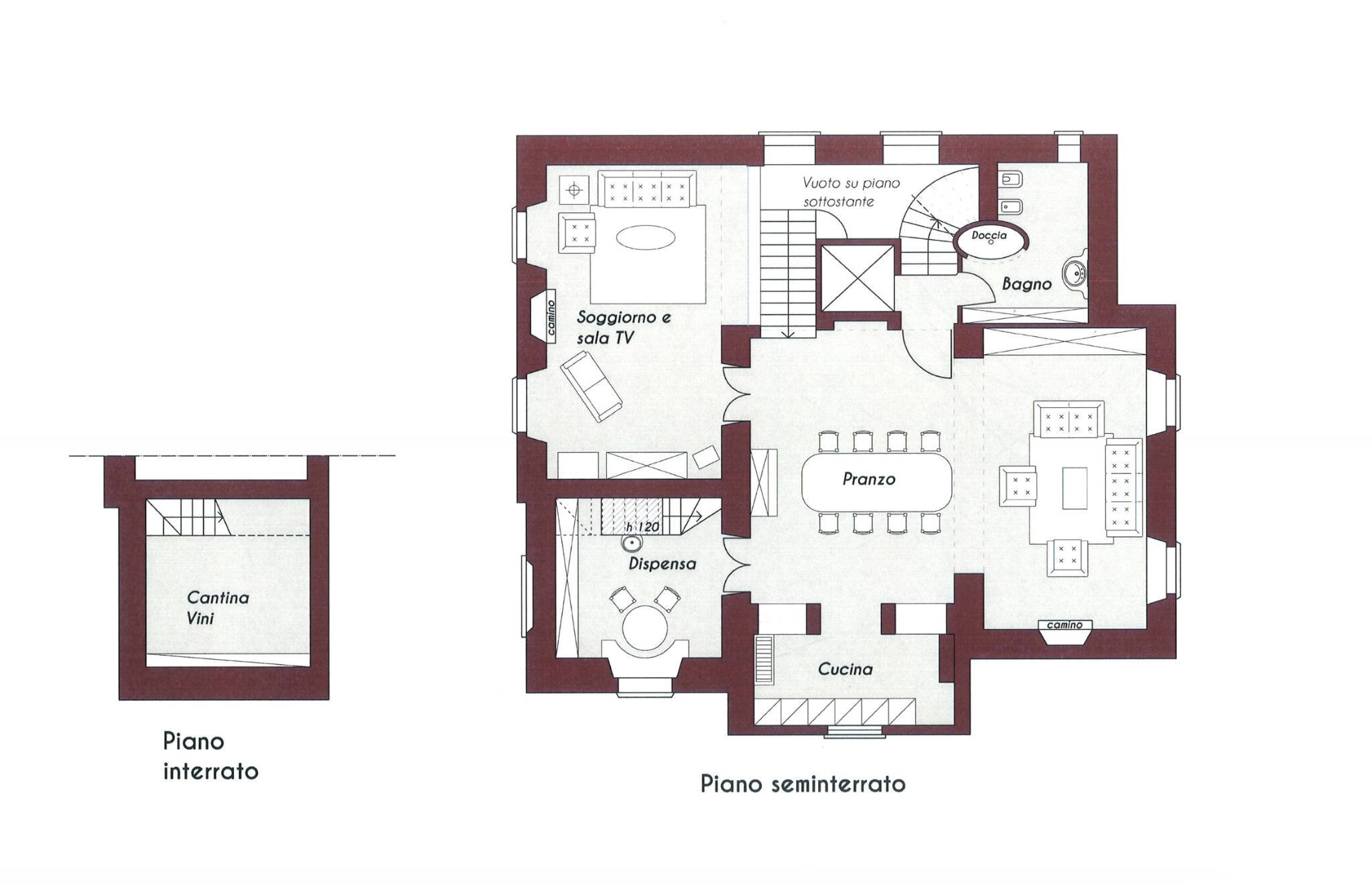 Villa Taggia - floor plans 1