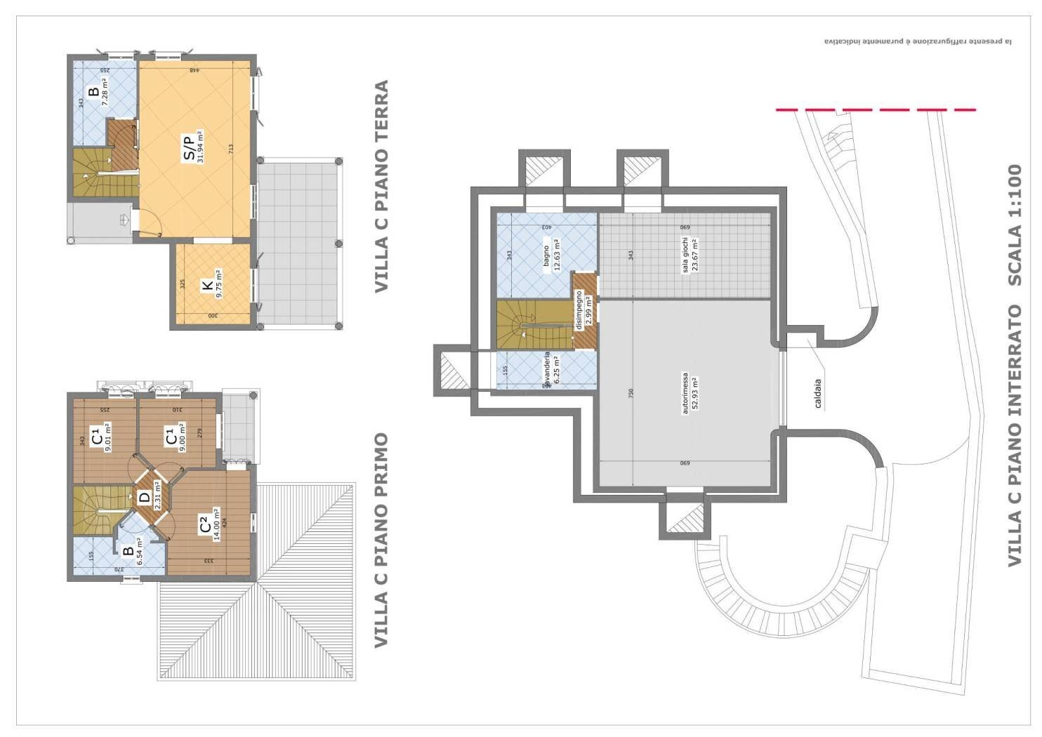 Villa via Coggiola, 53, Bordighera - planimetria 1