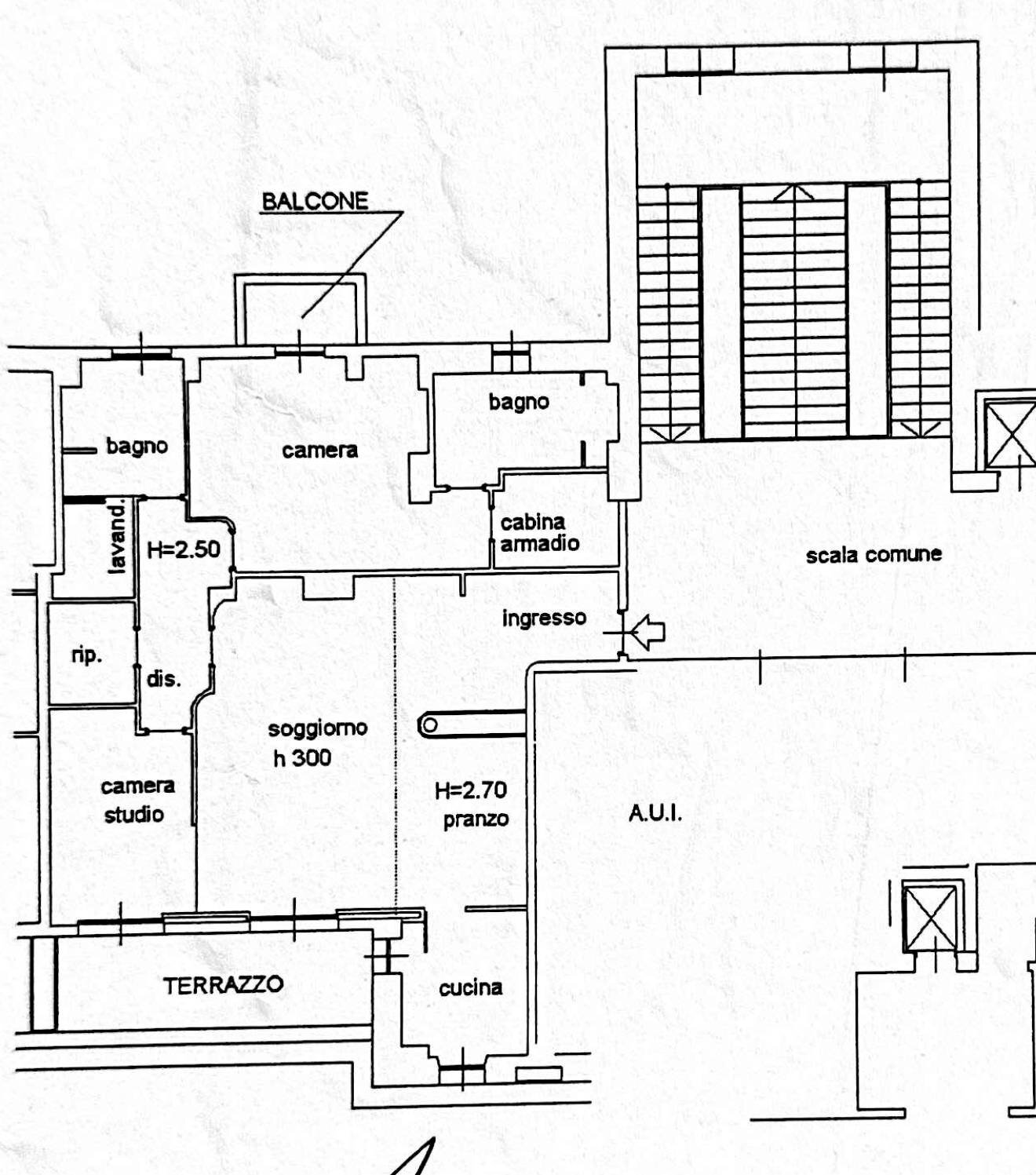 Attico corso Regina Margherita, 78, Ospedaletti - planimetria 1