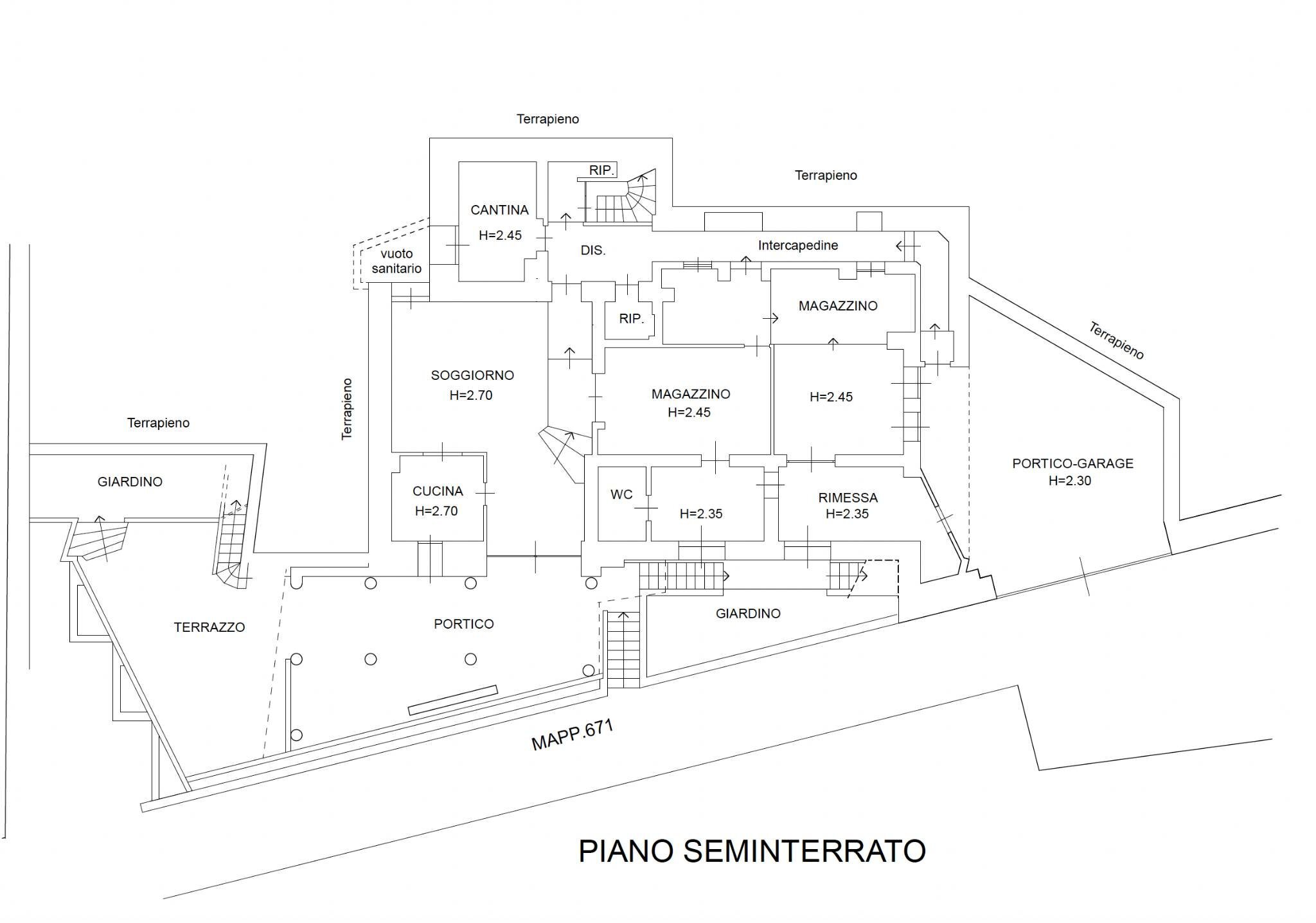 Villa corso Regina Margherita, Ospedaletti - planimetria 1