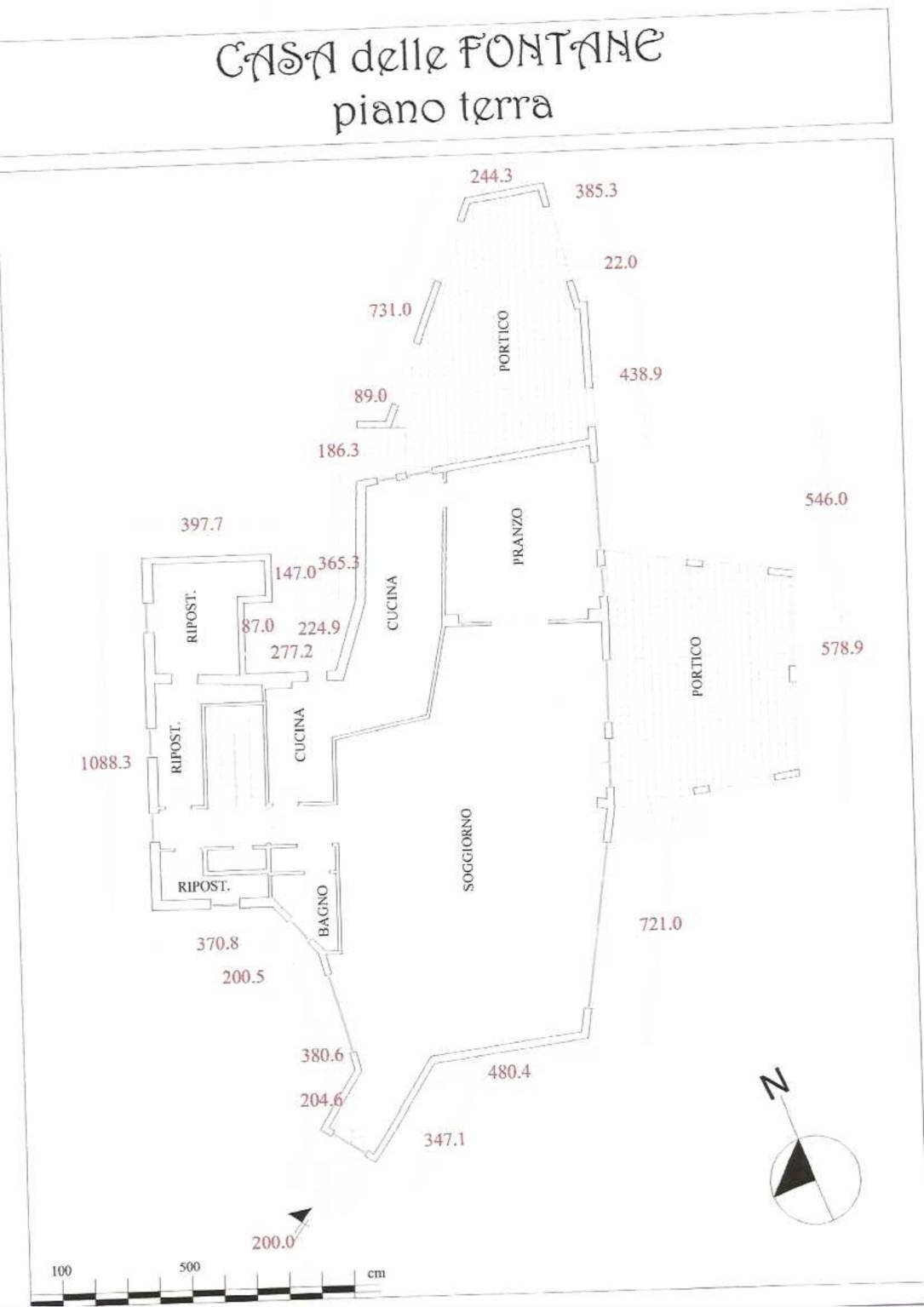 Villa via di Valle Vescovo, Roma (zona Cassia) - planimetria 1
