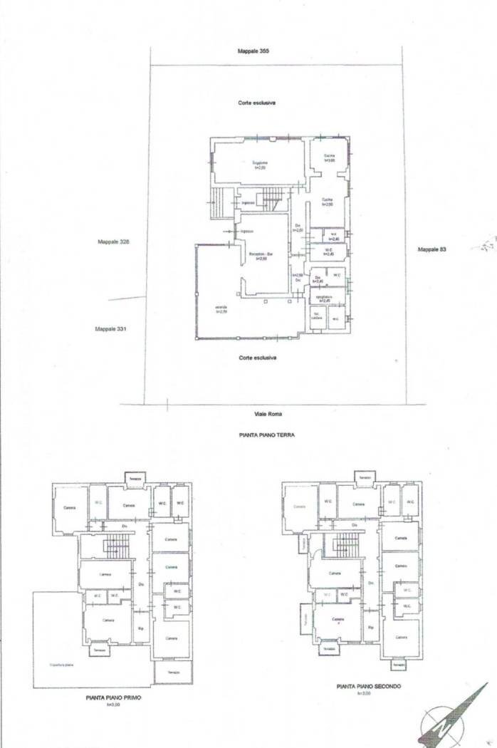 Hotel viale Amerigo Vespucci, 59, Massa - planimetria 1