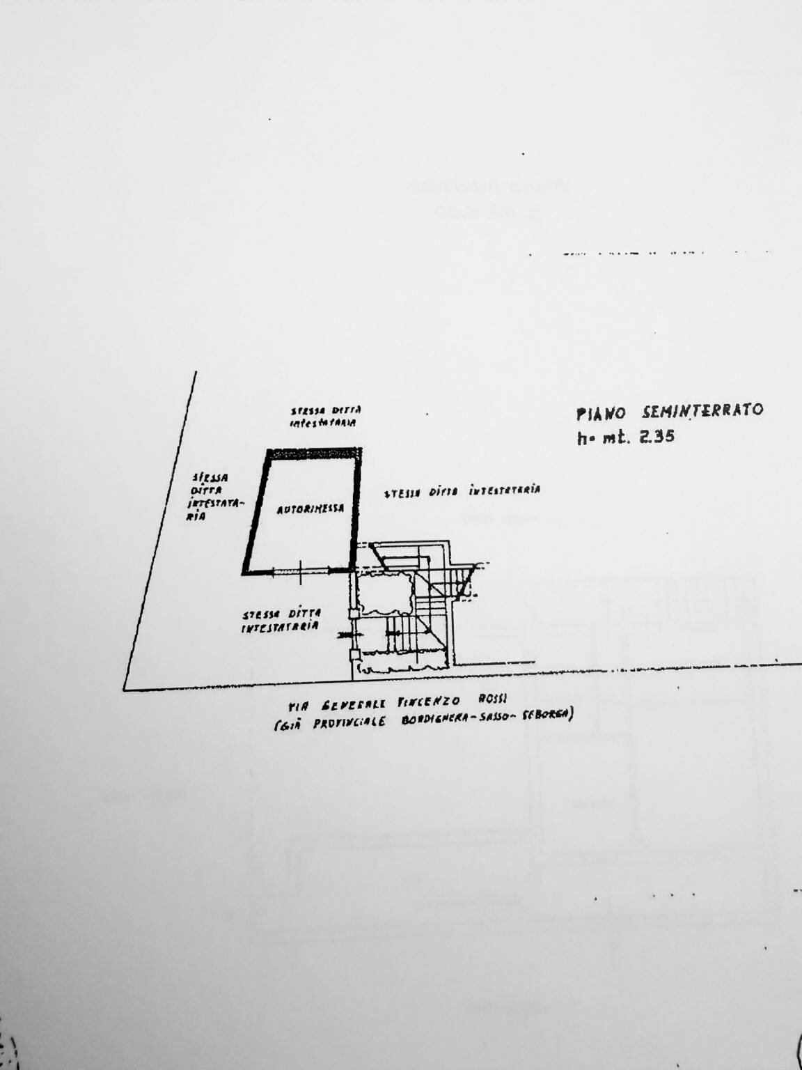 Villa via Generale Vincenzo Rossi, 10, Bordighera - planimetria 1