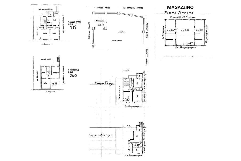 Stable - Palace Via Borgomanero, Torino (neighborhood Parella) - floor plans 1