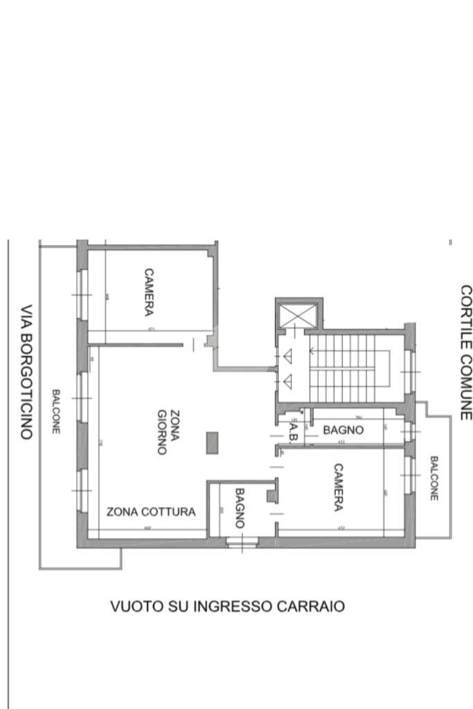 Appartamento Via Borgo Ticino, Torino (zona Rebaudengo) - planimetria 1