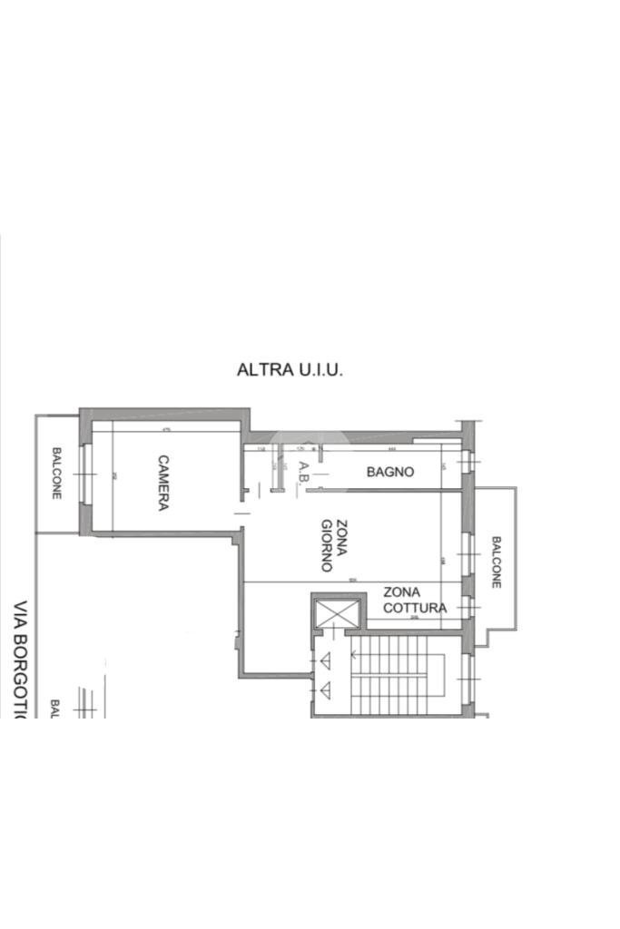 Bilocale Via Borgo Ticino, Torino (zona Rebaudengo) - planimetria 1