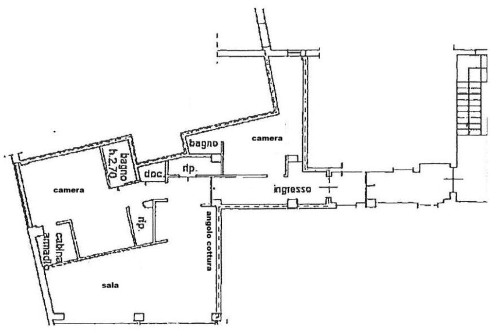 Quadrilocale Via Guglielmo Marconi, Bologna (zona Centro Storico) - planimetria 1