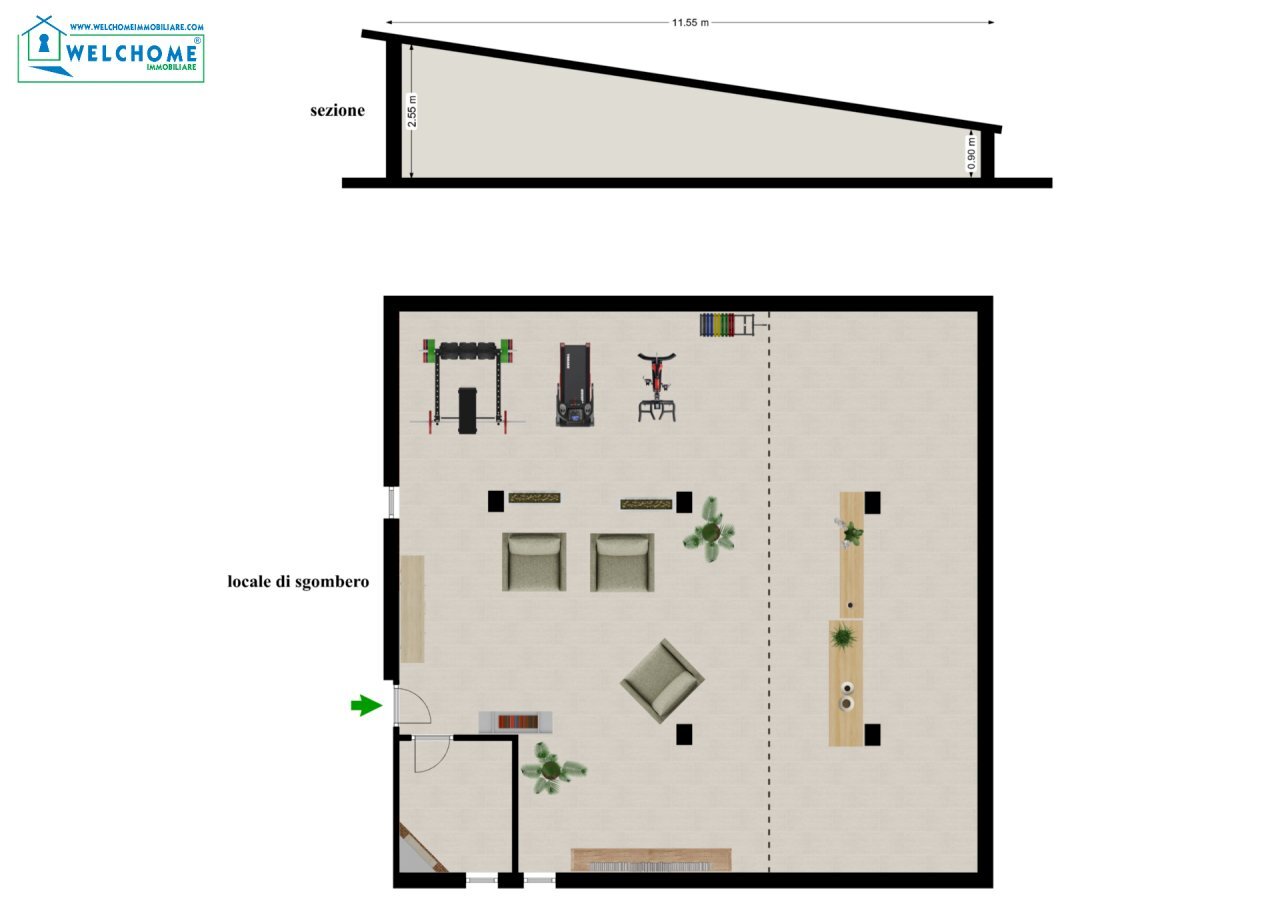 mansarda 2.png - Mansarda Quartucciu - planimetria 1