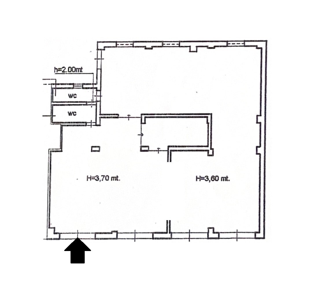 PLANIMETRIA - Locale Commerciale Via Giacomo Leopardi, Monopoli - planimetria 1