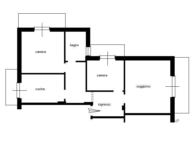 planimetria.jpg - Three-room apartment Rapallo - floor plans 1