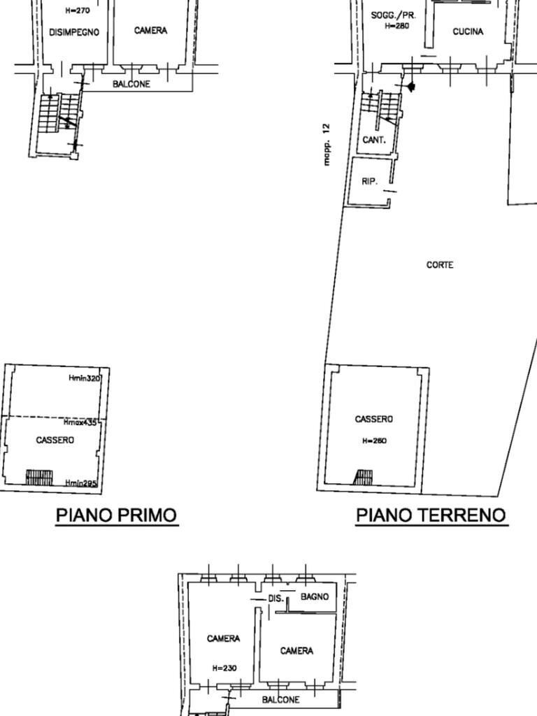 Independent house Via orgoglia, Borgo Ticino - floor plans 1
