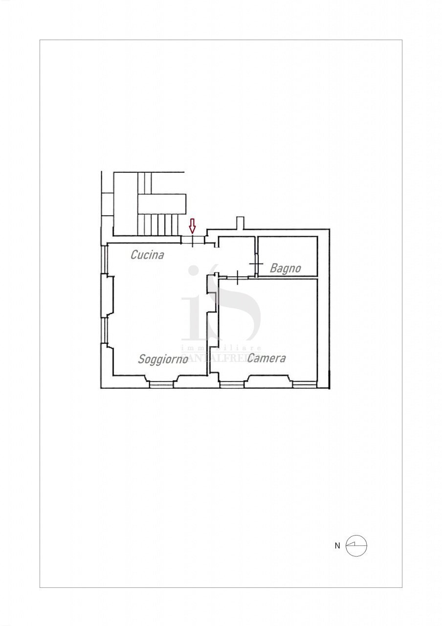PLANIMETRIA - Monolocale VIA EMILIO DE MARCHI, 45, Monza - planimetria 1