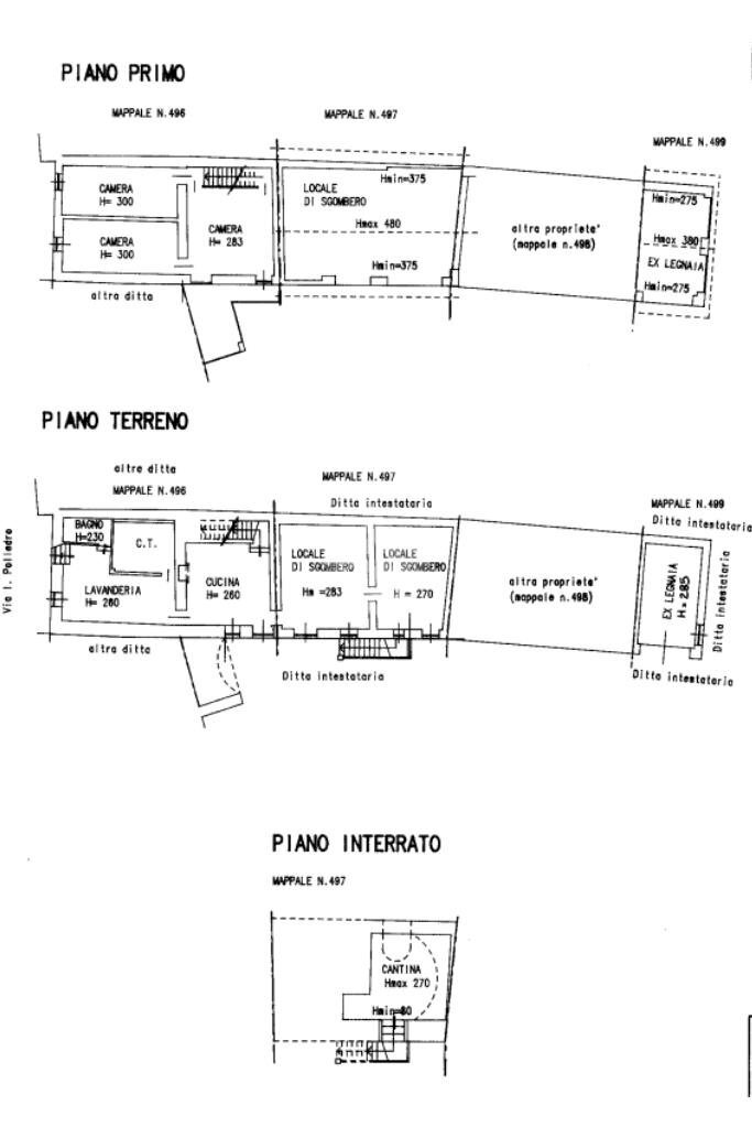 Casa semi indipendente Via Polledro, Piovà Massaia - planimetria 1