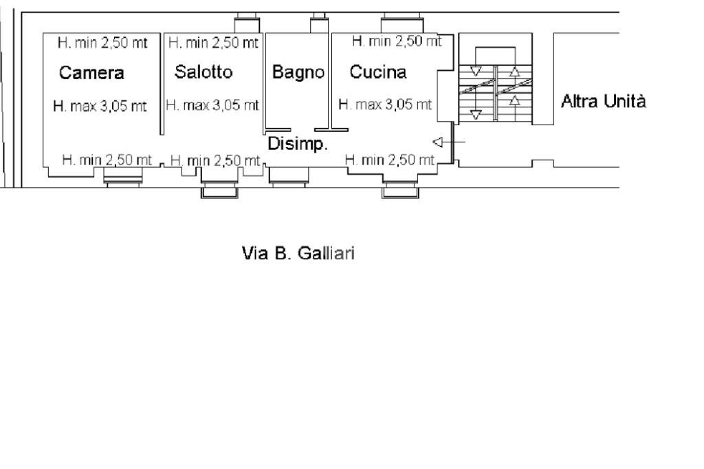 Trilocale Via B. Galliari, Andorno Micca - planimetria 1