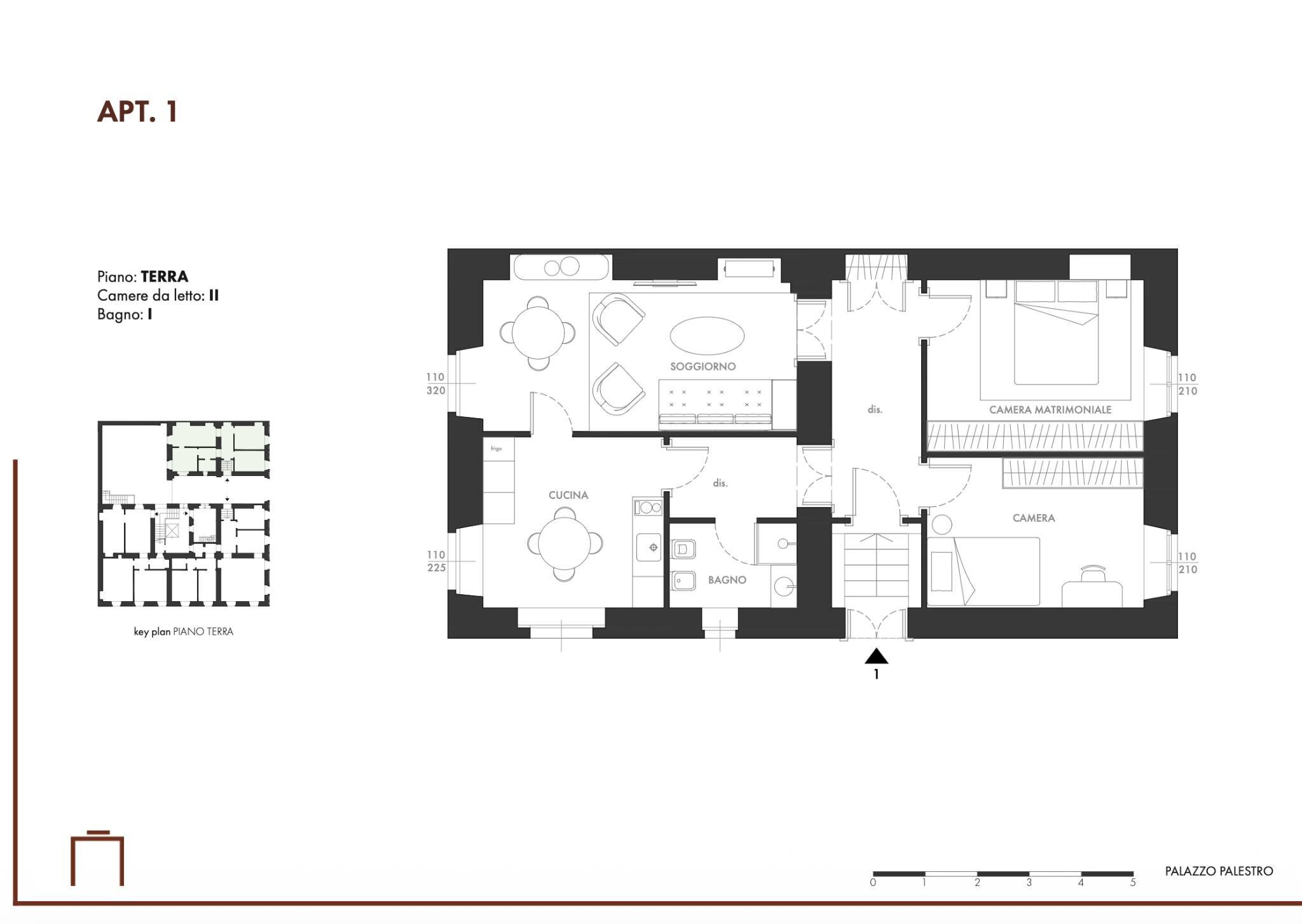 Planimetria  - Appartamento corso Palestro, 10, Torino (zona Centro Storico) - planimetria 1