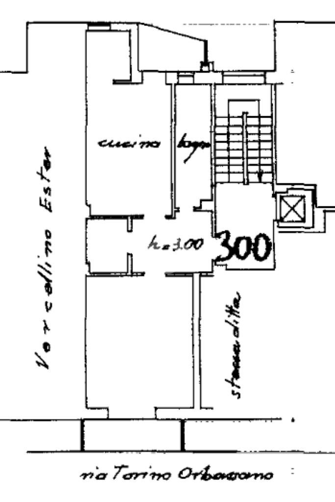 Bilocale Strada Orbassano, Beinasco - planimetria 1