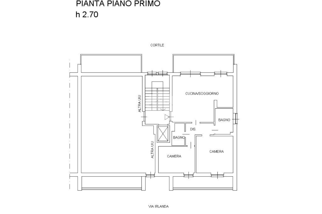 Quadrilocale Via irlanda, Orbassano - planimetria 1