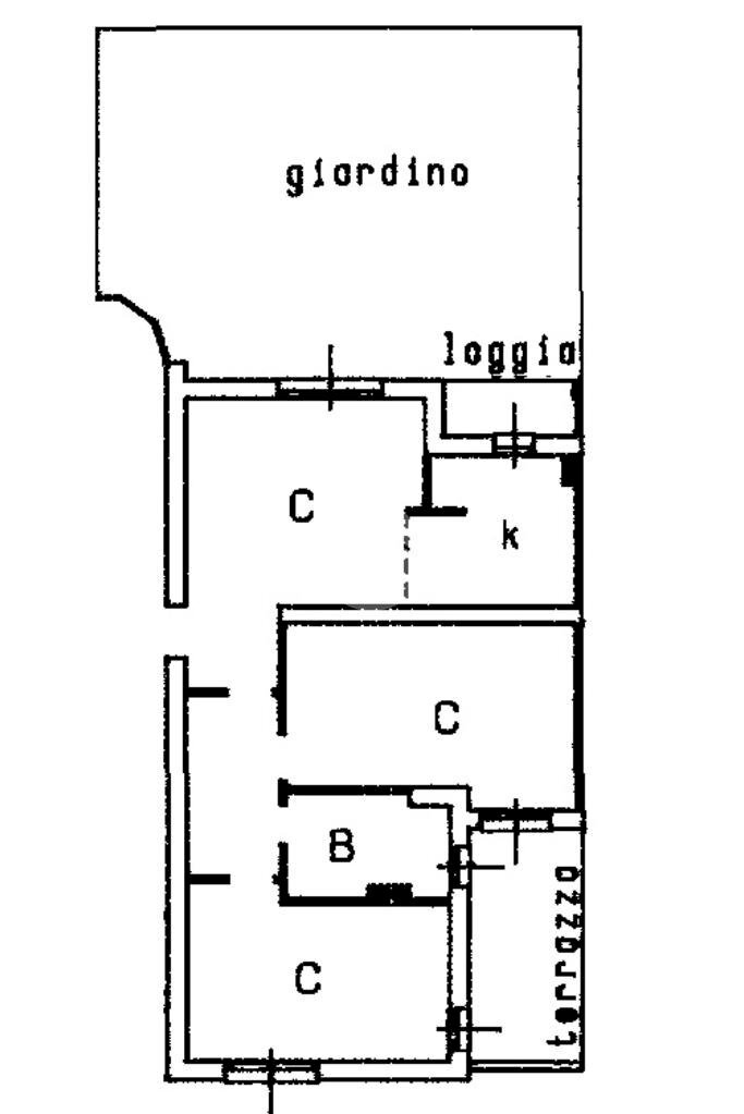 Trilocale Via Marzabotto, Casalecchio di Reno - planimetria 1